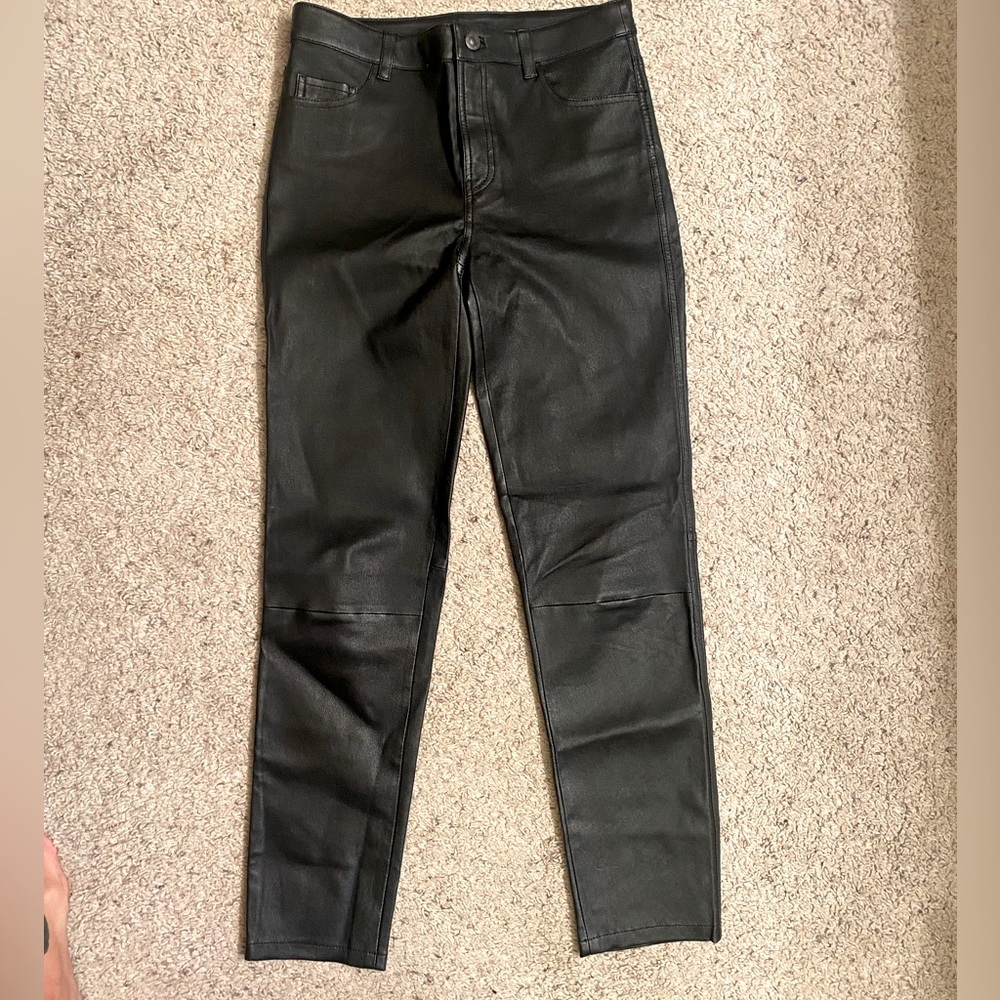 Black Leather Pants